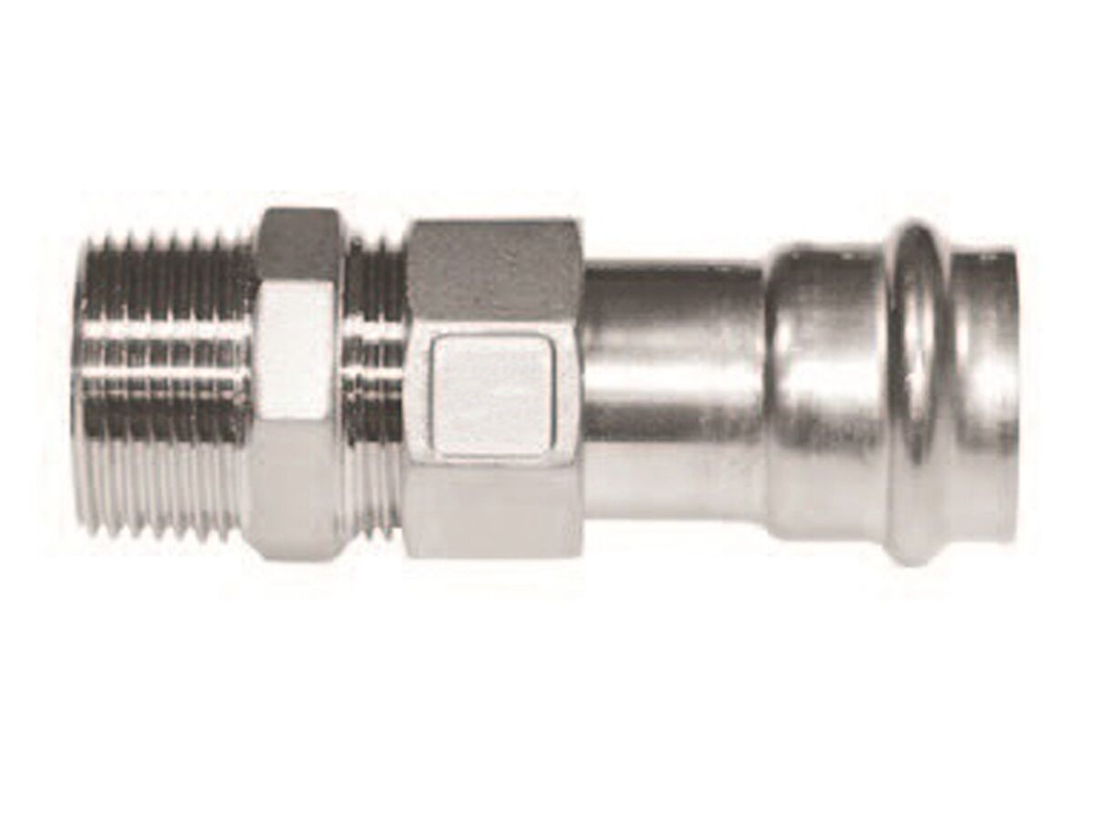 B-Press Stainless Steel Male Union