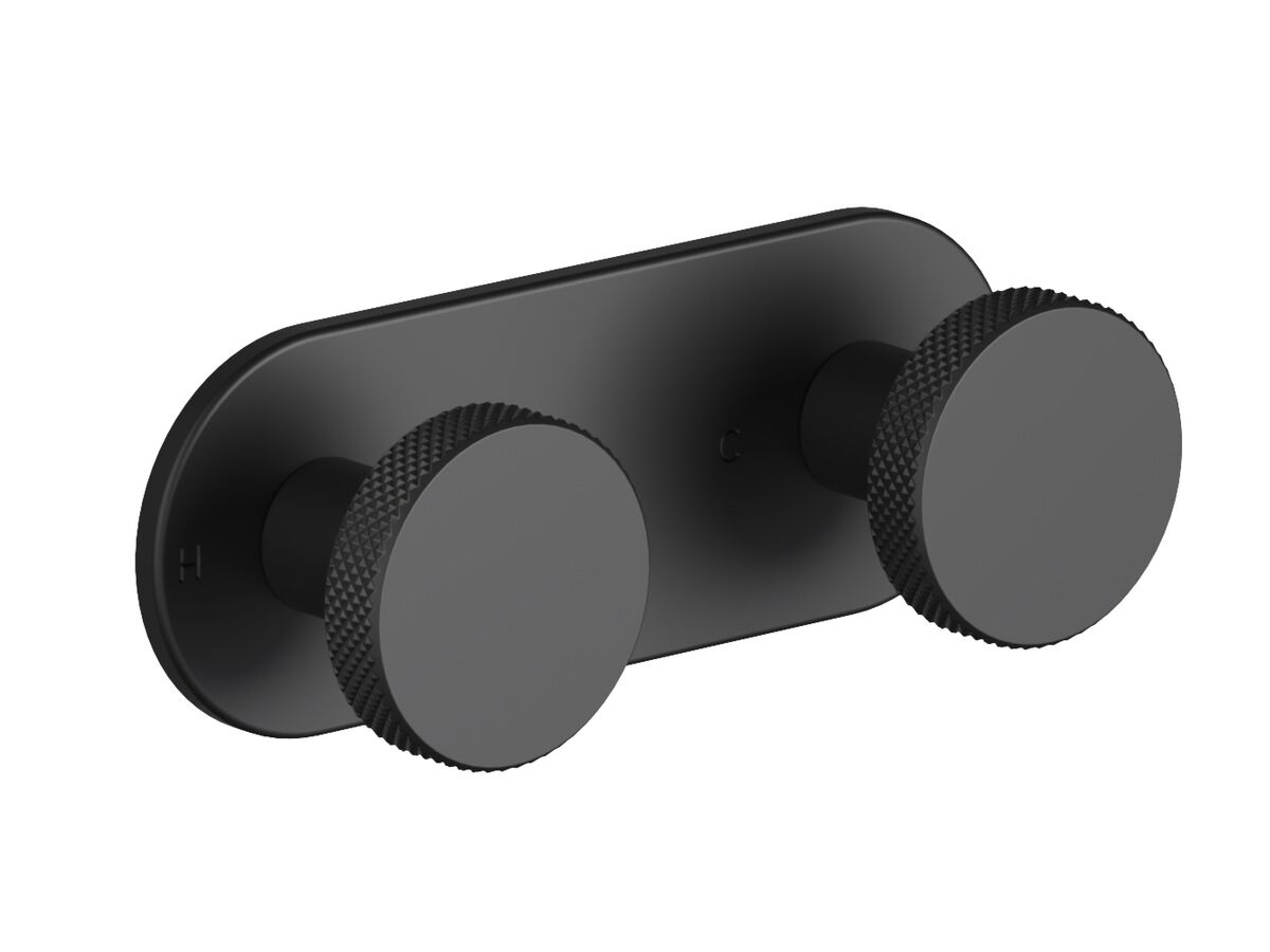 Supporting Image - Faucet Strommen Vara Disc Wall Top Assembly Trimset Matte Black Lead Free