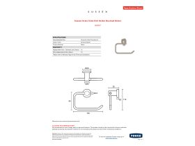 Specification Sheet - Sussex Scala Toilet Roll Holder Brushed Nickel