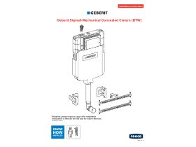 Technical Guide - Geberit Sigma 8 Cistern - Back to Wall (4 Star)
