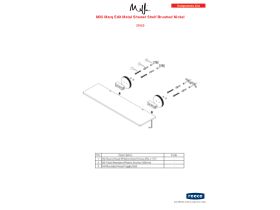 Component Listing - Milli Marq Edit Metal Shower Shelf Brushed Nickel