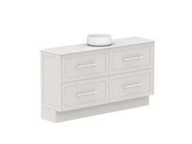 Supporting Image - Kado Lux Ensuite All Drawer Twin 1500mm Floor Mount Centre Basin 12mm Durasein Top