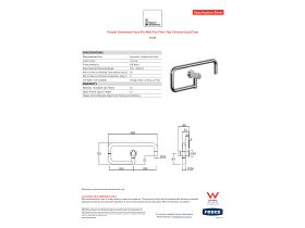 Specification Sheet - Faucet Strommen Vara Fin Wall Pot Filler Tap Chrome Lead Free