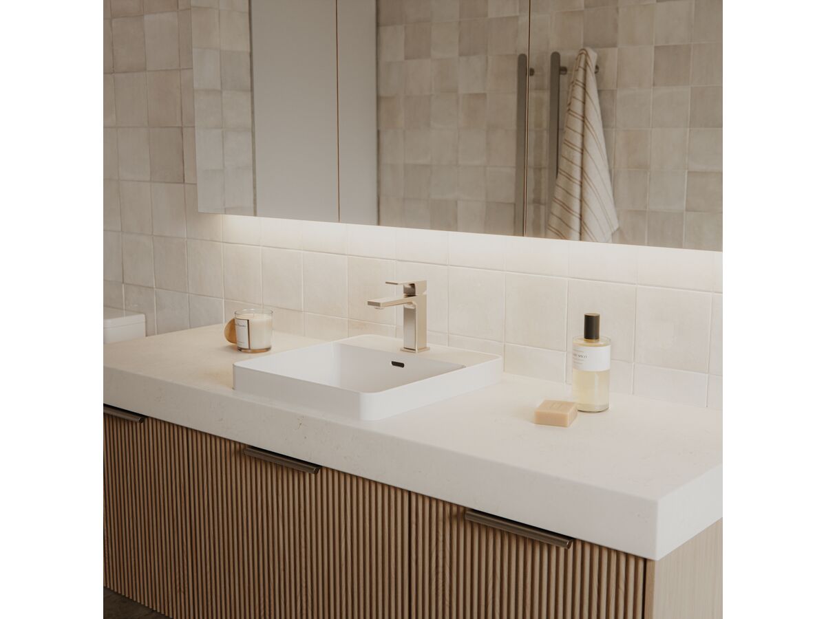 Mizu Bloc Basin Brushed Nickel