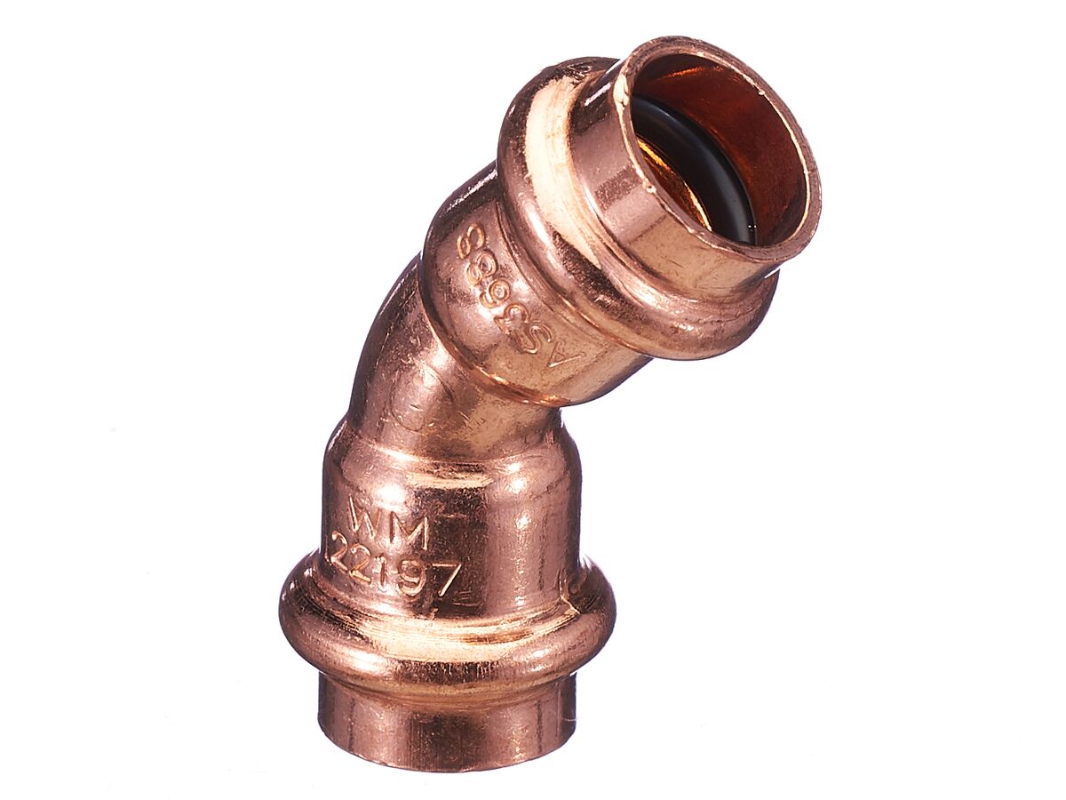 >B< Press Water Elbow 45 Degree x 15mm