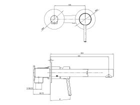 Mizu Drift MK2 Wall Mixer Set with 2 Cover Plate Design (5 Star)