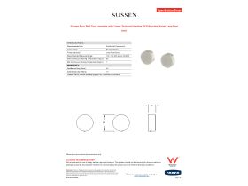 Specification Sheet - Sussex Pure Wall Top Assembly with Linear Textured Handles PVD Brushed Nickel Lead Free