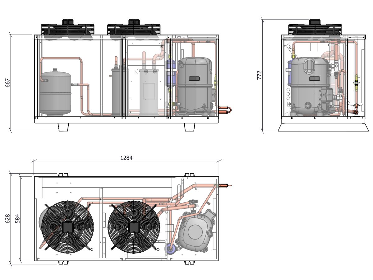 ACPAC Packaged Condensing Unit AP6.2L2-4 3 Phase