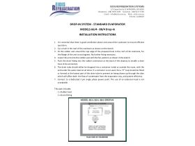 Installation Instructions - Eidis Drop-In Unit