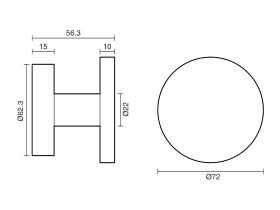 Milli Inox Robe Hook Stainless Steel