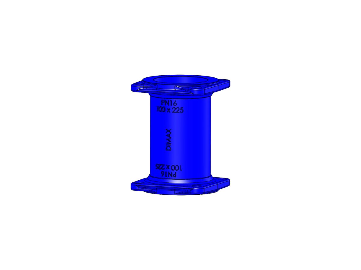 Dimax Ductile Iron Hydrant Riser (Flange x Flange) PN16 B5 100x 225mm