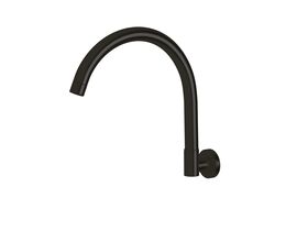 Sussex Scala Wall Spa Outlet Curved LUX PVD Matte Opium Black