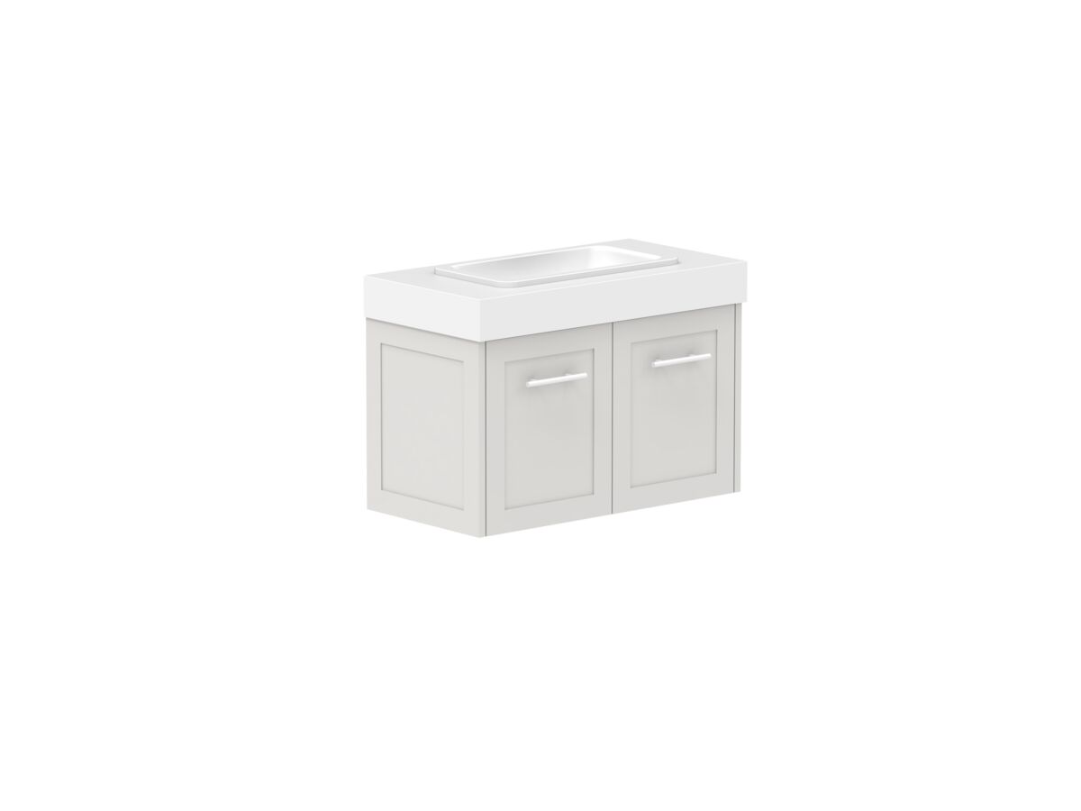 Supporting Image - Kado Lux Ensuite All Door 750mm Wall Hung Centre Basin 90mm Top