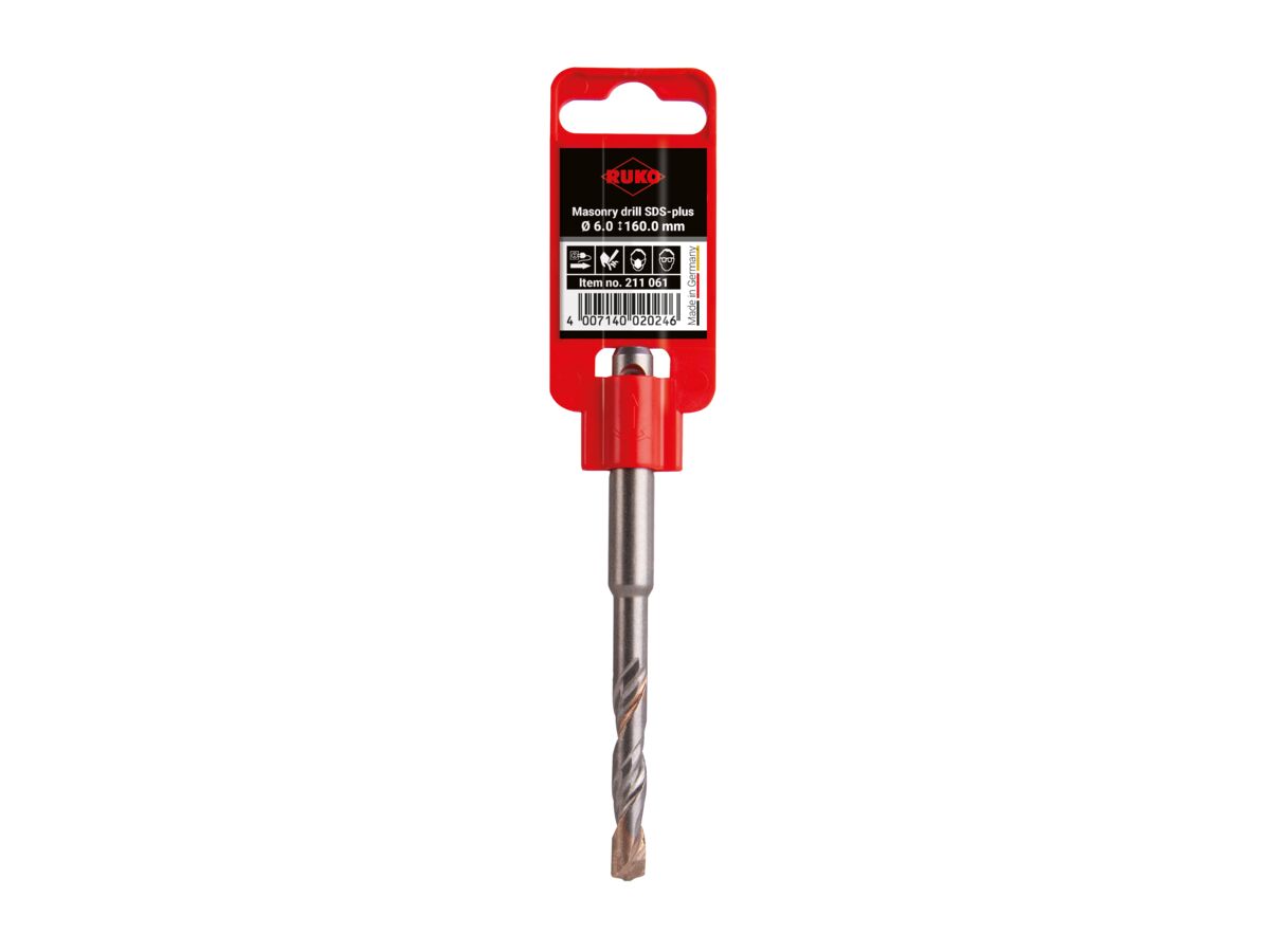 Ruko SDS Plus Masonary Drill - 6.0 x 160mm