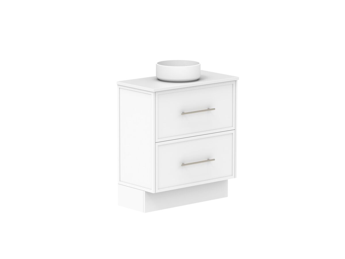 Supporting Image - Kado Lux Ensuite All Drawer Twin 750mm Floor Mount Centre Basin 20mm Top Shaker