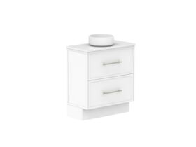 Supporting Image - Kado Lux Ensuite All Drawer Twin 750mm Floor Mount Centre Basin 20mm Top Shaker