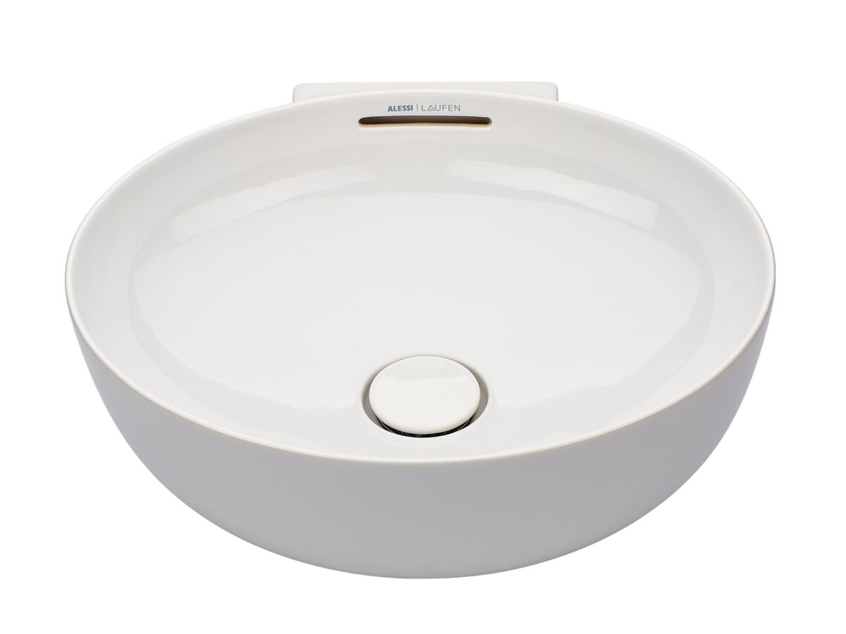 Supporting Image - LAUFEN Alessi Counter Basin 450mm White LAUFEN Clean Coat - Front 3 Qtr