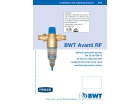 User Manual - BWT Avanti Installation & Operating Manual