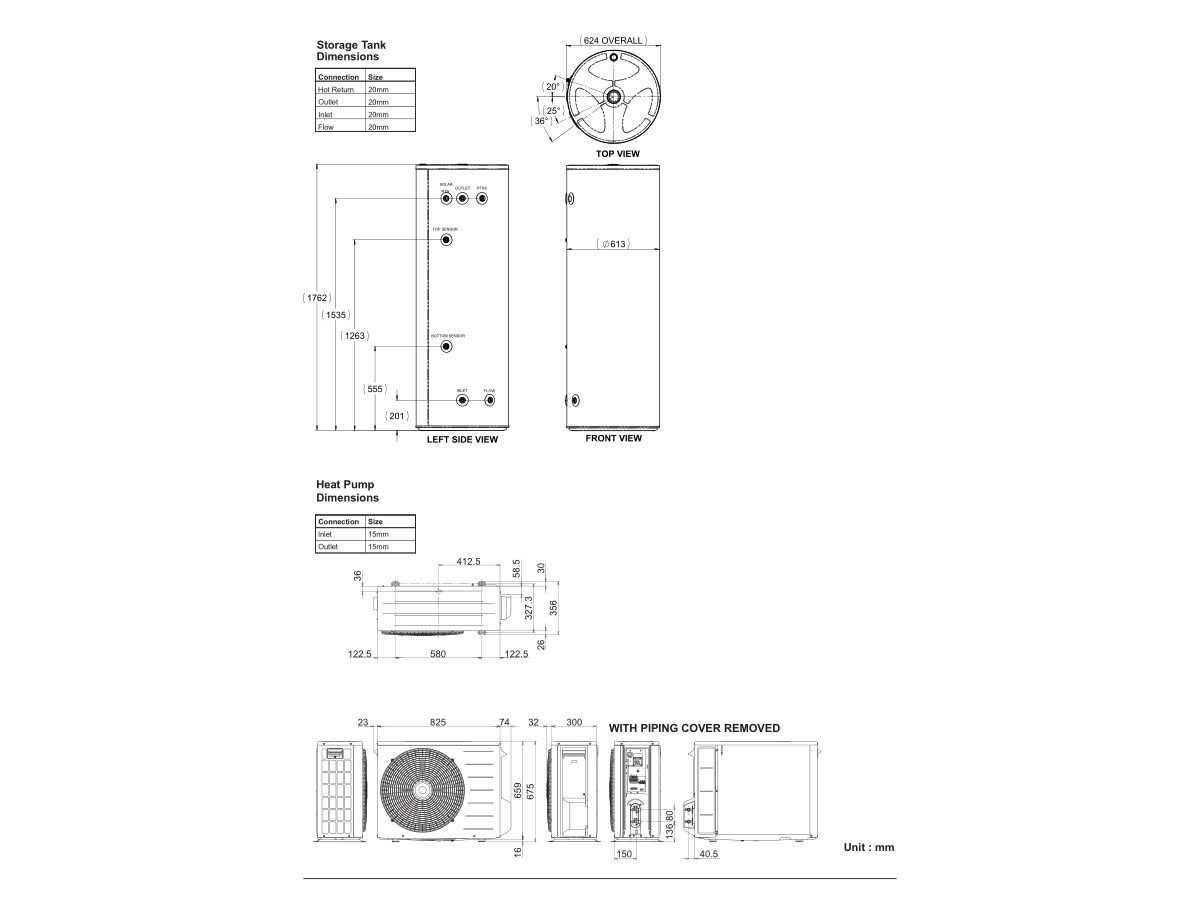 Thermann X Split Heat Pump System Thp45