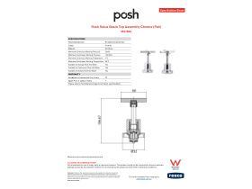 Specification Sheet - Posh Solus Basin Top Assembly Chrome (Pair)