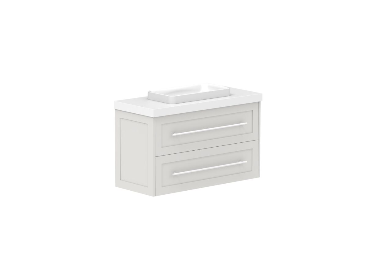 Supporting Image - Kado Lux Ensuite All Drawer Twin 900mm Wall Hung Centre Basin 50mm Top