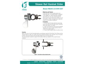 Specification Sheet - RBA Slider for 32mm Rail