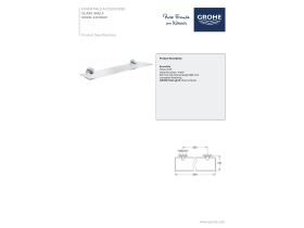 Technical Guide - GROHE Essentials Accessories Glass Shelf