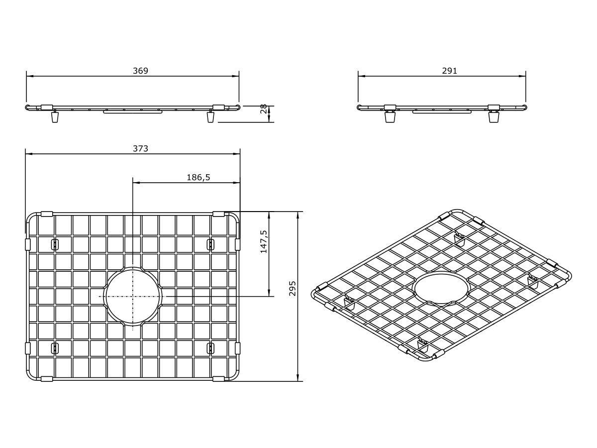 Memo Harper 300x370 Sink Protect Grid Stainless Steel