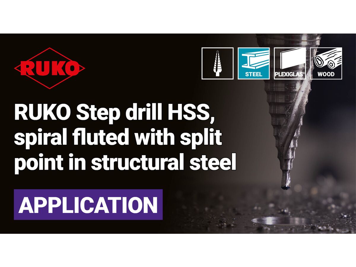 Ruko 3pc Step Drill Set