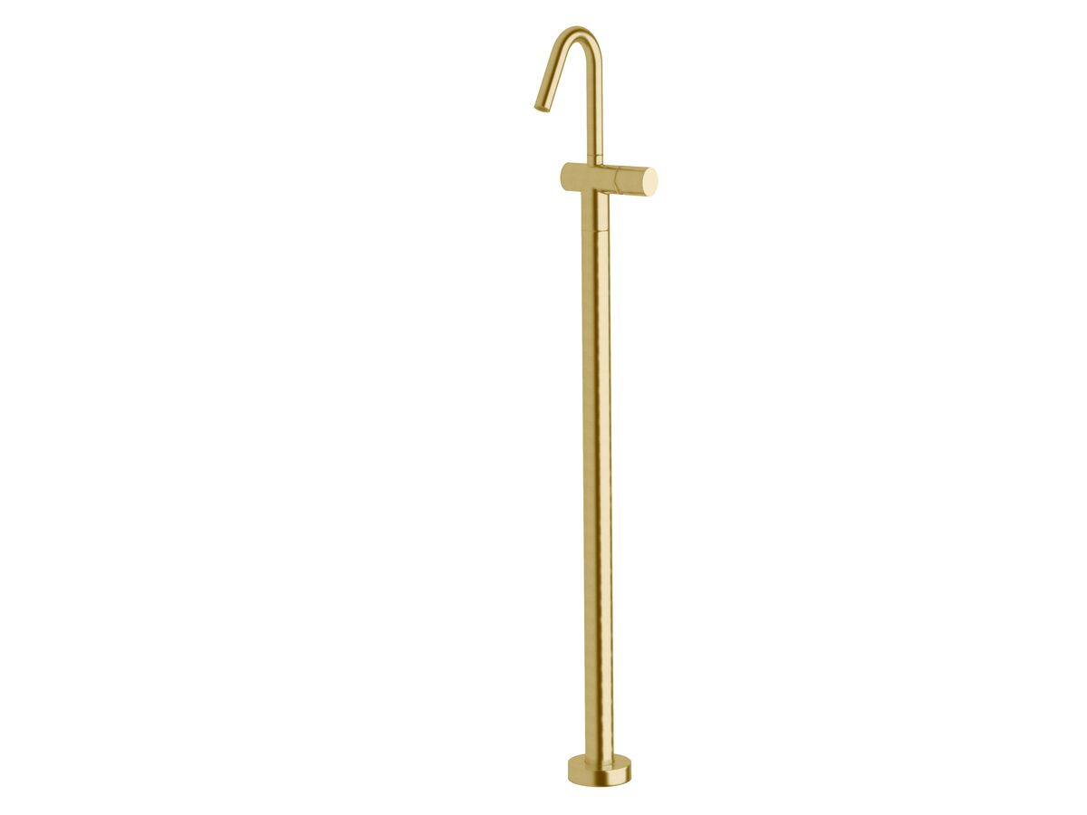 Sussex Pure Floor Mounted Bath/Basin Mixer Tap PVD Brushed Gold (5 Star)
