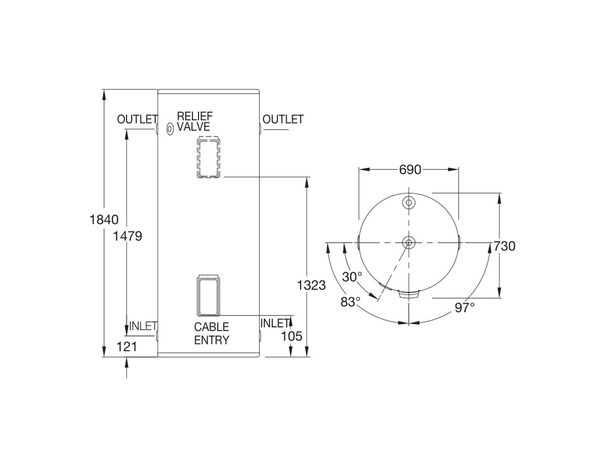 Rheem 400L Electric Hot Water System
