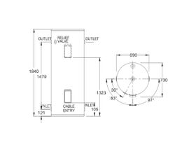 Rheem 400L Electric Hot Water System