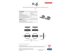Specification Sheet - Milli Etch Progressive Dual Mixer Tap System with Round Backplate Chrome