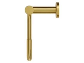 Supporting Image - Mizu Drift Square Guest Towel Holder Brushed Brass - Side