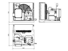 Tecumseh EVO Condensing Unit 1.5hp R404 MHBP EPCH4519Z 1 Phase