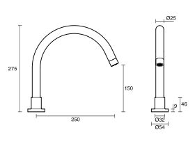 Sussex Scala Hob Spa Outlet Curved