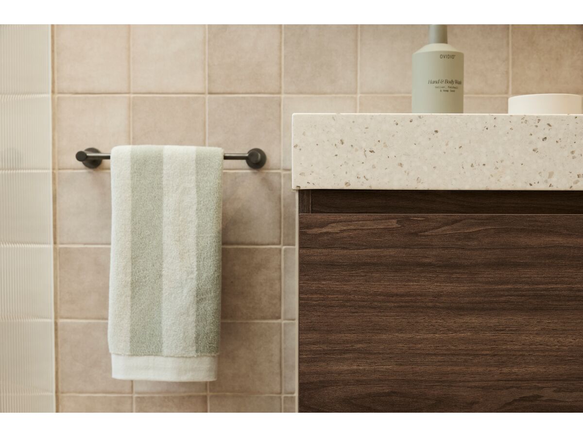 In Situ - Milli Mood Edit Guest Towel Rail 300mm PVD Brushed Gunmetal