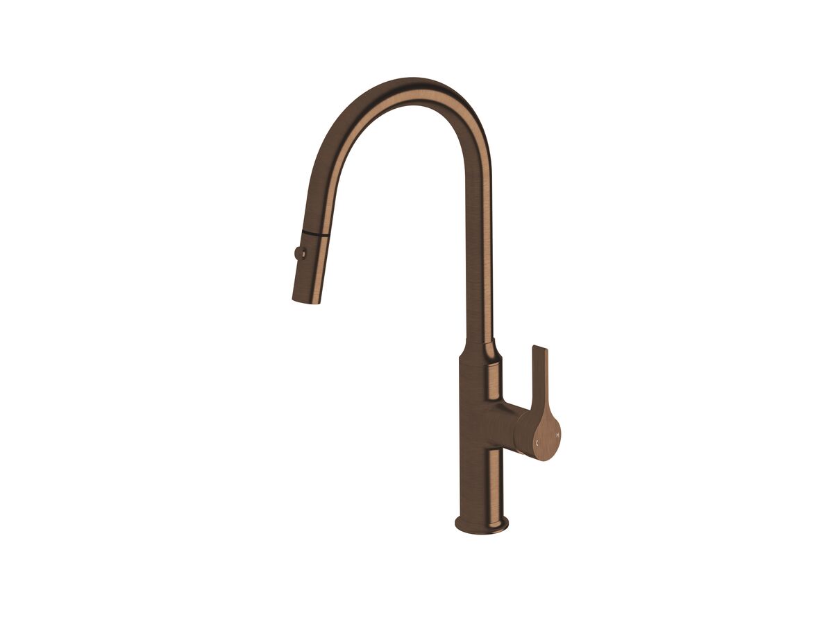 Sussex Oria Sink Mixer Pull Out Spray Brushed Bronze PVD Lead Free