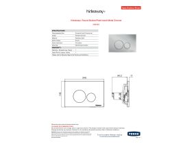 Specification Sheet - Hideaway+ Round Button/Plate Inwall Metal Chrome