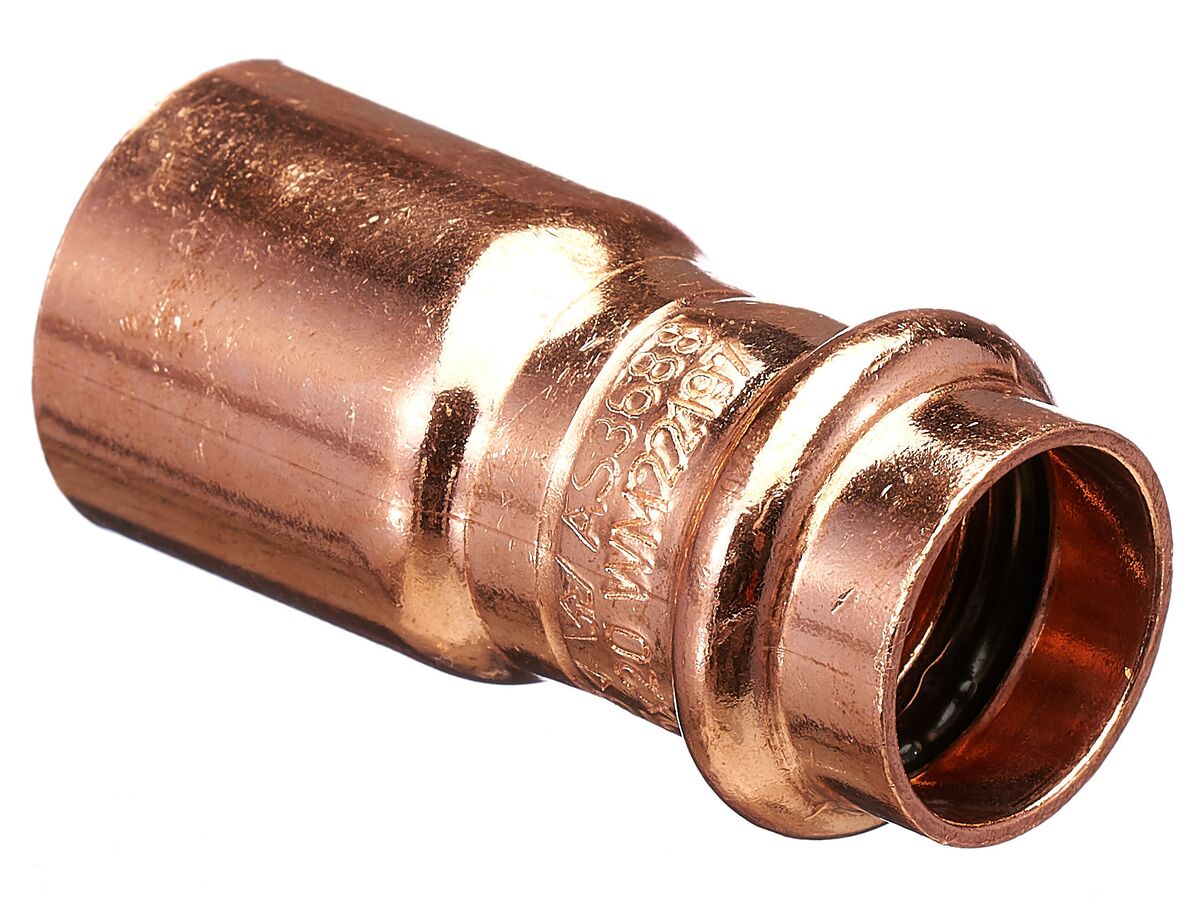 >B< Press Water Fitting Reducer 25mm x 20mm