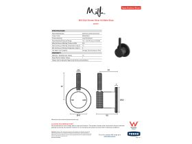Specification Sheet - Milli Etch Shower Mixer Kit Matte Black