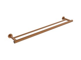 Hero - Mizu Drift Double Towel Rail 700mm Brushed Bronze