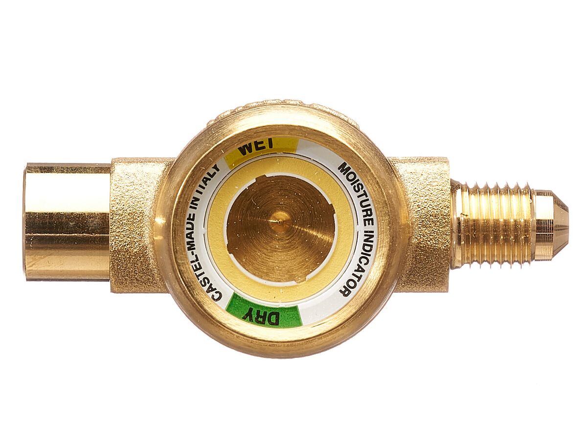 Castel Liquid/Moist Indicator 1/4" Flare Male & Female 3950-22