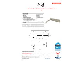 Specification Sheet - Milli Etch Wall Basin / Bath Hostess Tap System Brushed Nickel (6 Star)