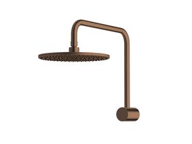 Sussex Pure Hi-Rise Shower Square with 250mm Shower Head PVD Brushed Bronze (3 Star)