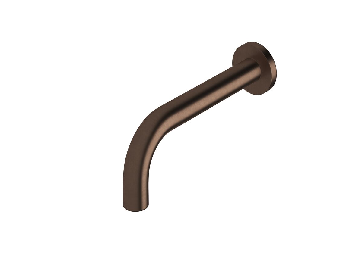 Sussex Scala 25mm Wall Outlet Curved 200mm Living Rustic Bronze