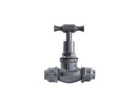 Stop Tap Capillary x Capillary Flared T-Head Chrome 15mm