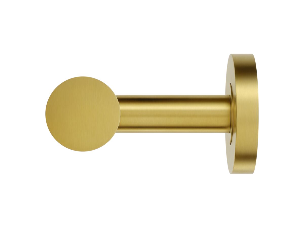 Supporting Image - Mizu Drift Reversible Toilet Roll Holder Brushed Brass - Side