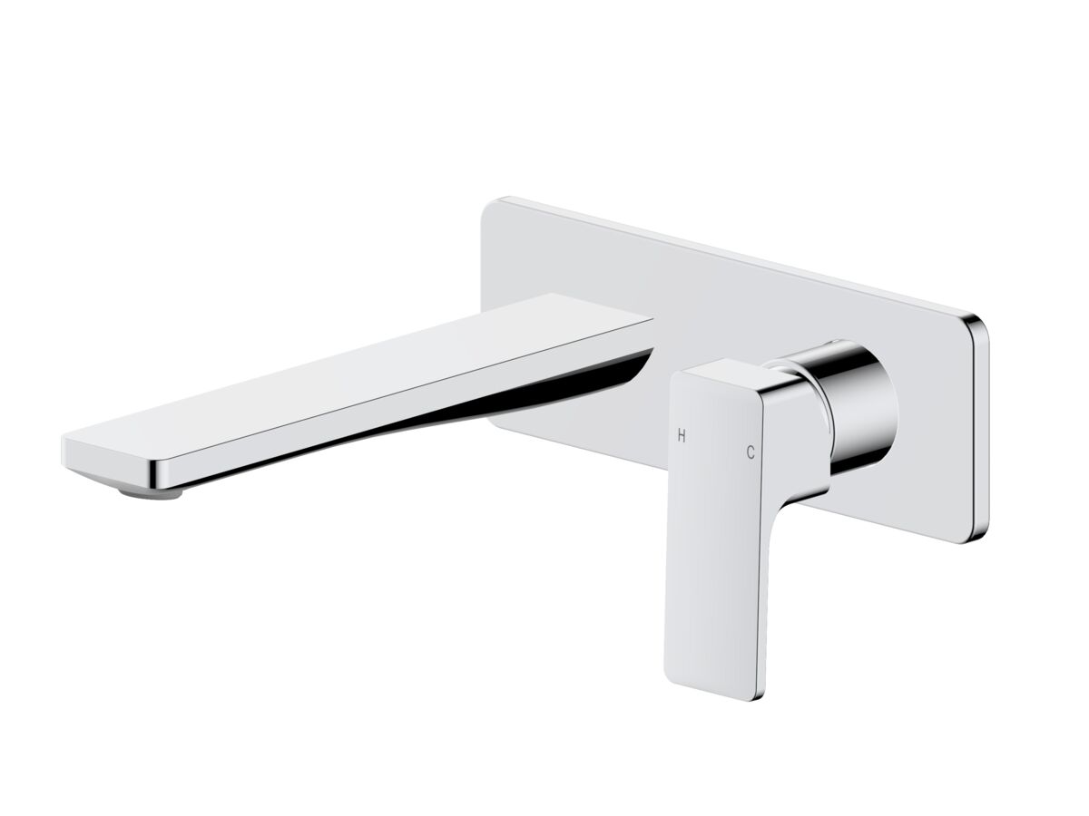 Hero - Mizu Bloc Wall Basin Bath Mixer Set Chrome (6 Star) Lead Free