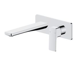 Hero - Mizu Bloc Wall Basin Bath Mixer Set Chrome (6 Star) Lead Free